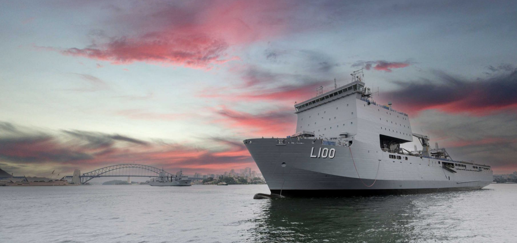 HMAS Choules at Garden Island